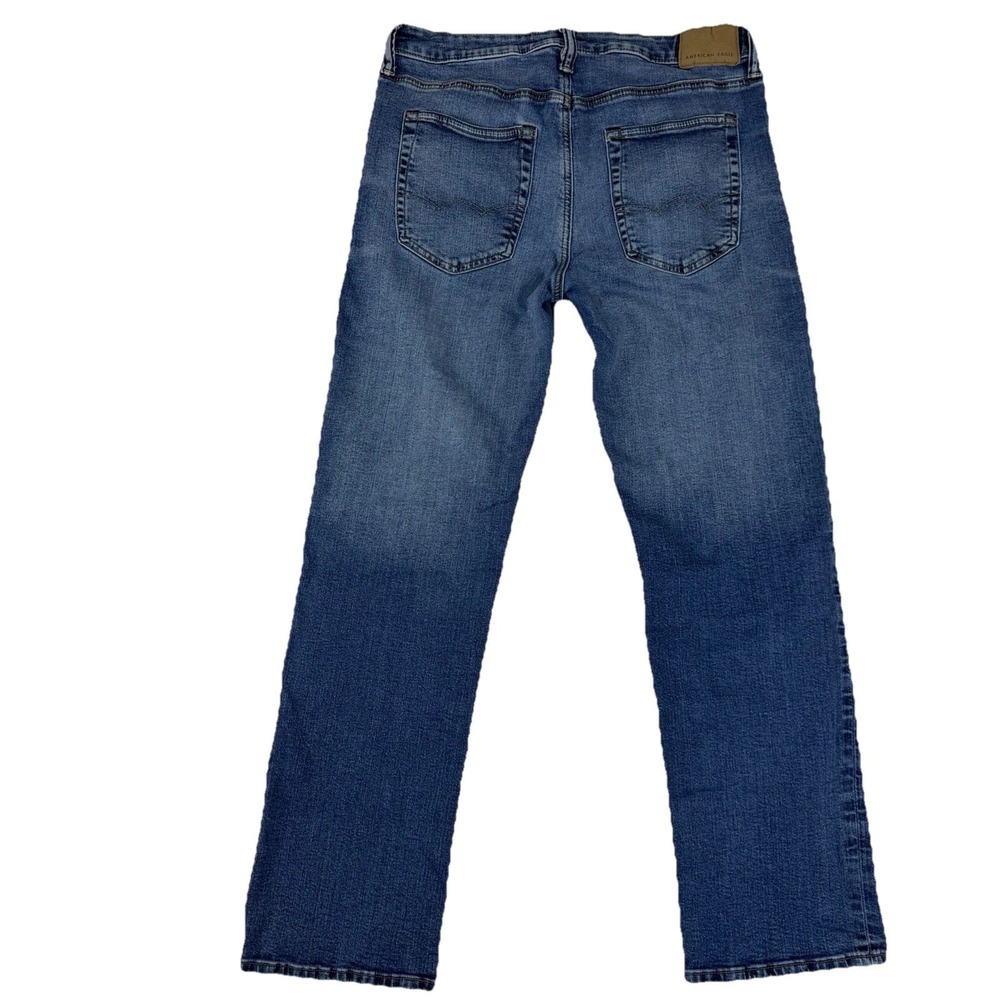 American Eagle Original Bootcut Airflex+ Men's Jeans 33X32 Fit 33x31 Whiskering - Picture 3 of 10